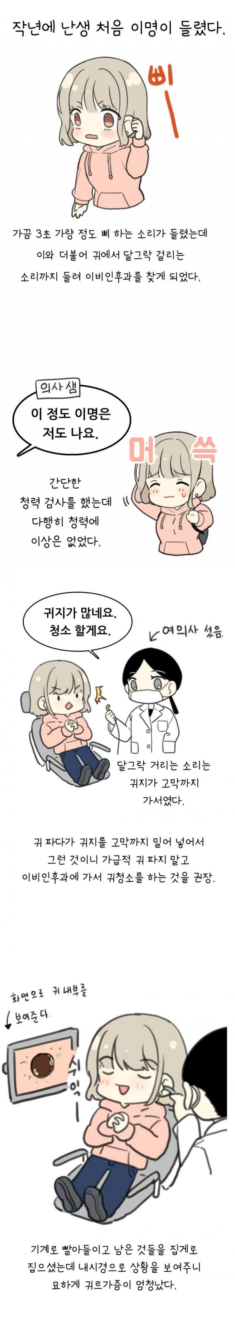 귀 청소하러 이비인후과 간 manhwa