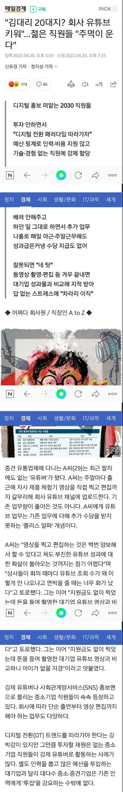 김대리 20대지? 우리회사 유튜브좀 만들어봐~.news