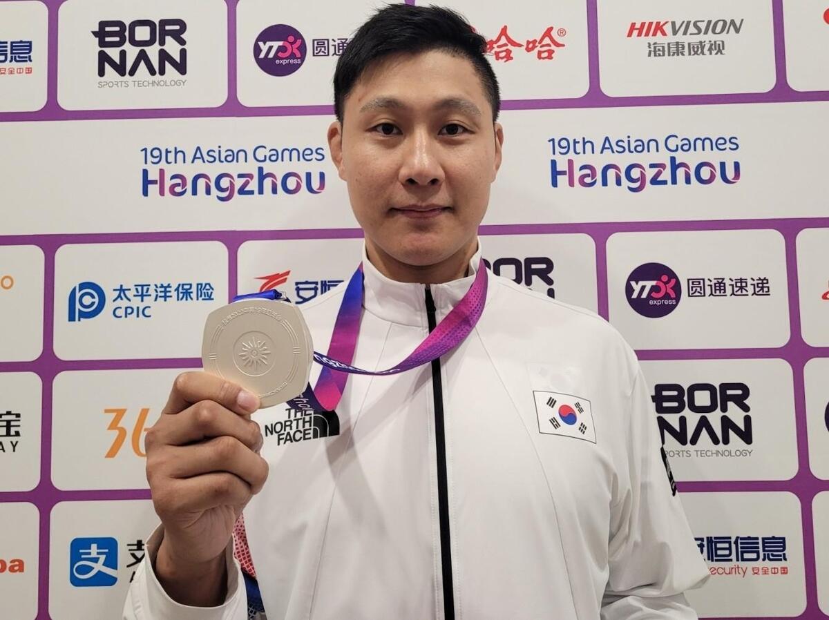 [아시안게임] 유도 국가대표 출신 김민규, 한국 쿠라시 사상 첫 은메달(종합)