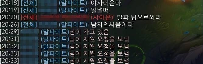 남자의 싸움