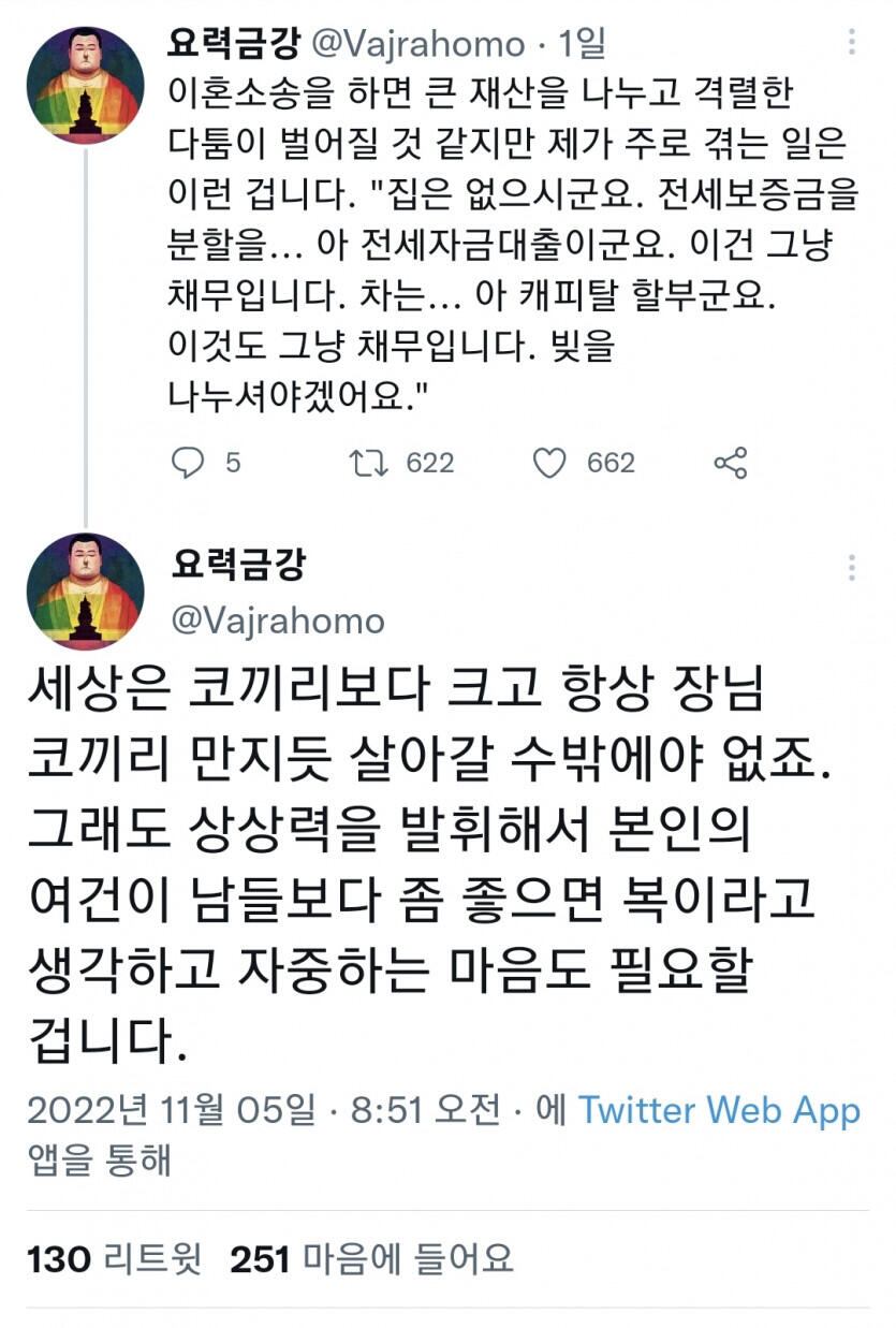 실제 이혼소송의 현실