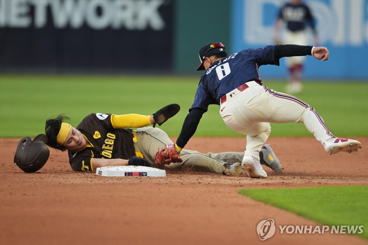 김하성, MLB 후반기 첫 경기서 2타수 무안타