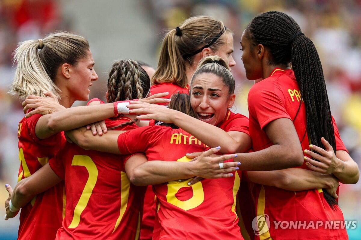 [올림픽] 월드컵 우승팀 스페인, 여자축구 첫 경기서 일본에 역전승