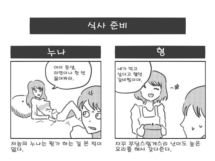 형이나 누나 있는놈들 반박불가 공감하는 망가 .jpg