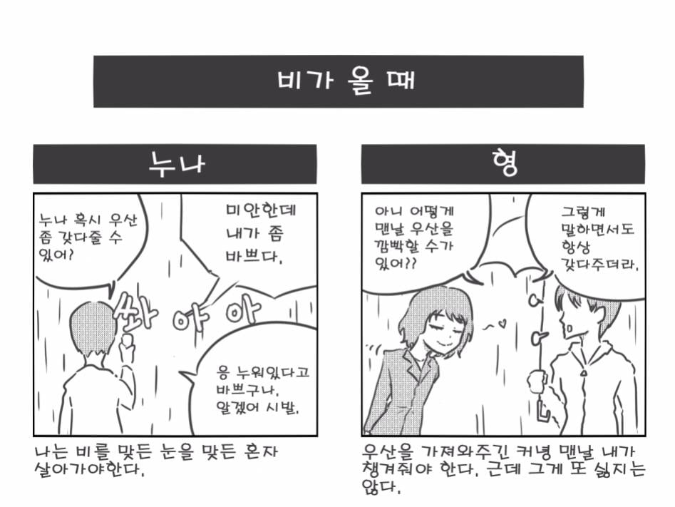 형이나 누나 있는놈들 반박불가 공감하는 망가 .jpg