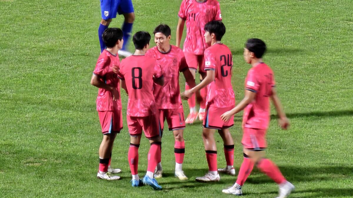 한국 U-19 대표팀, EOU컵 1차전서 태국에 4-1 승