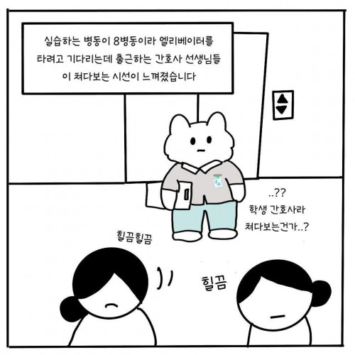 이해하기 힘든 간호사 엘베 문화