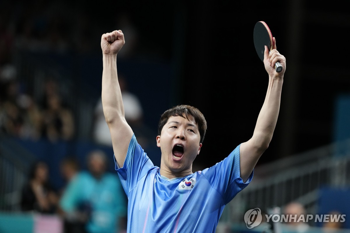 [올림픽] 한국 남자탁구 '동유럽 최강' 크로아티아 꺾고 단체전 8강행