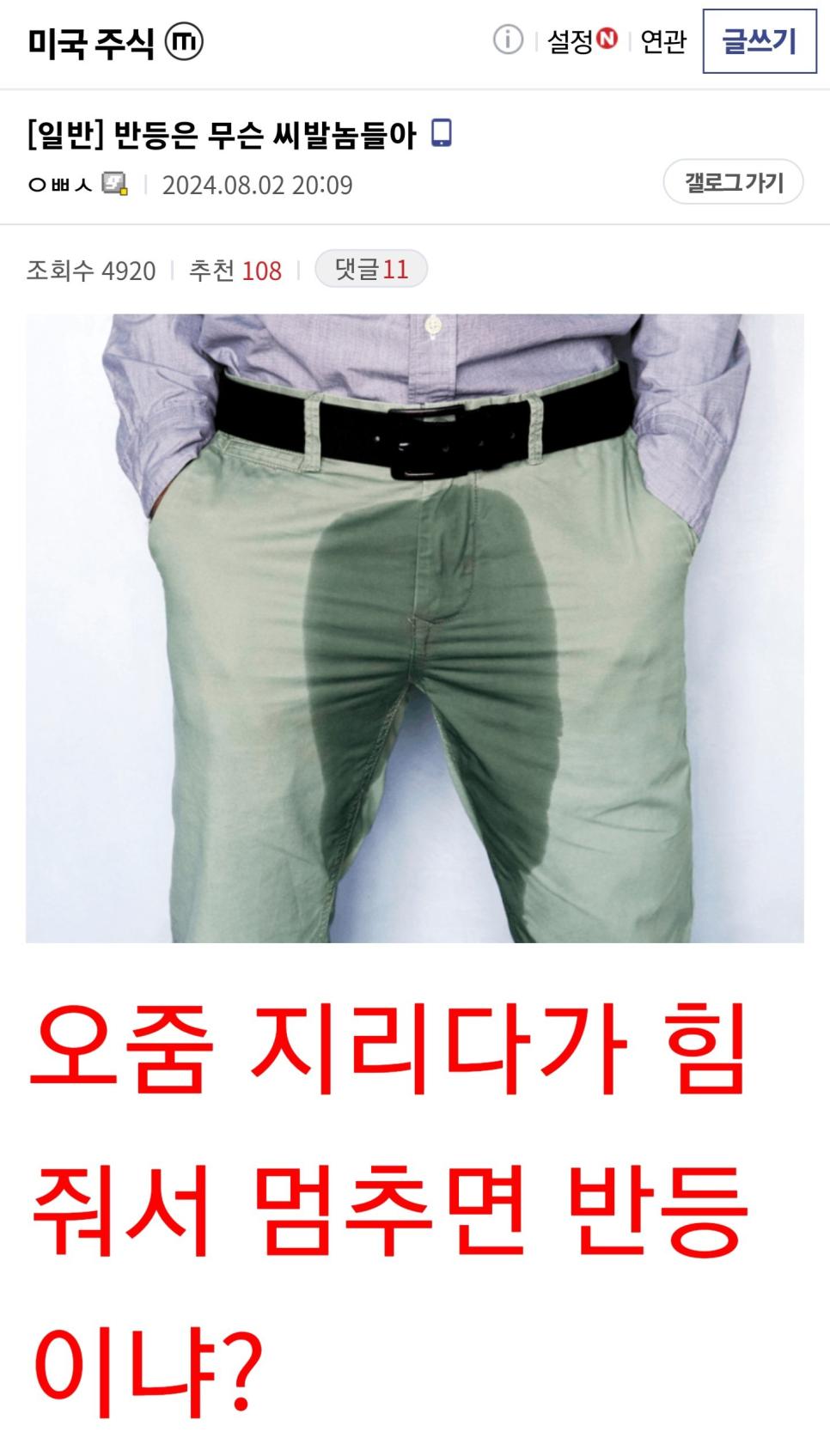 미국주식갤 근?황