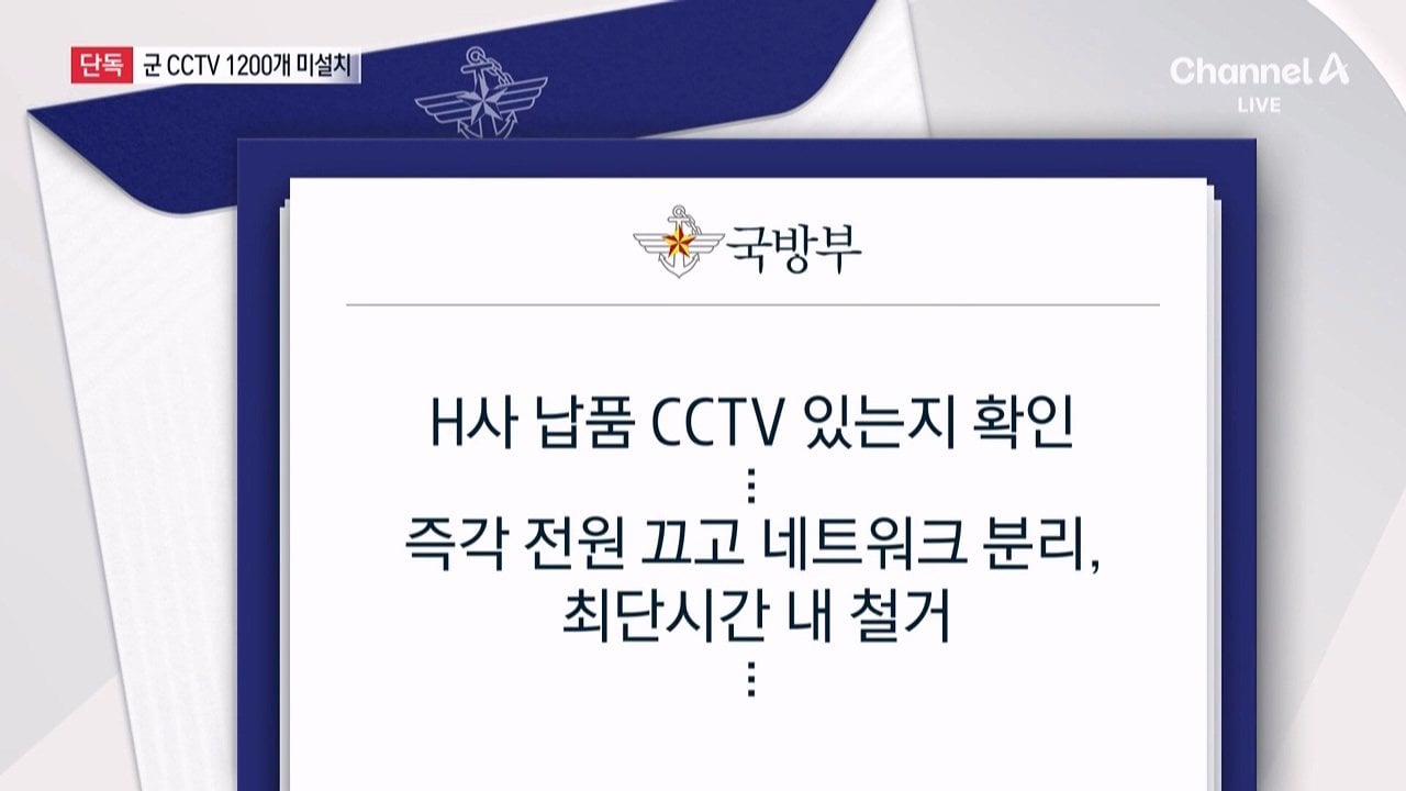 [단독]군, CCTV 1300개 급철거 뒤 100개만 설치…1200개 미설치 "예산부족"