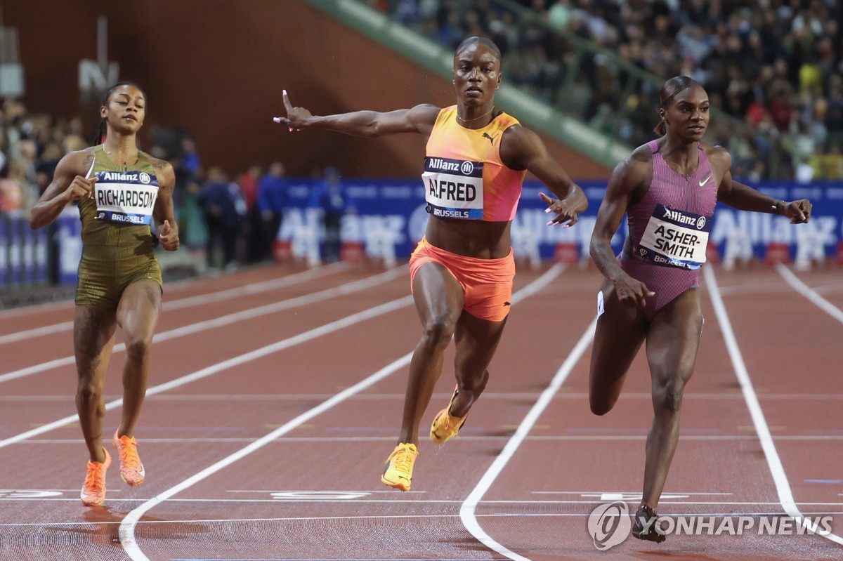 앨프리드, 올림픽 이어 다이아몬드리그 파이널 여자 100ｍ 우승