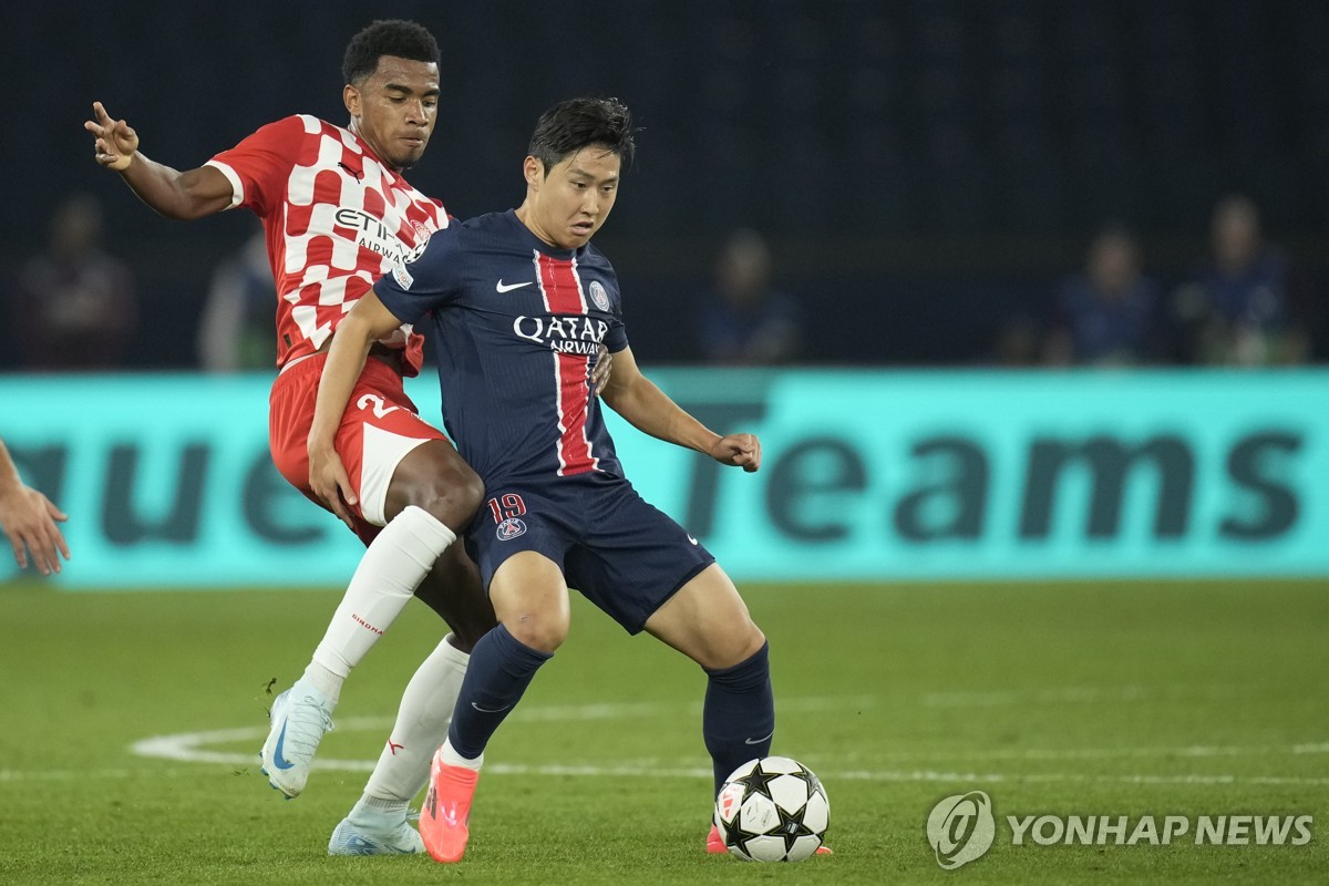 이강인 후반 교체투입…PSG, UCL 첫 경기서 지로나에 1-0 진땀승