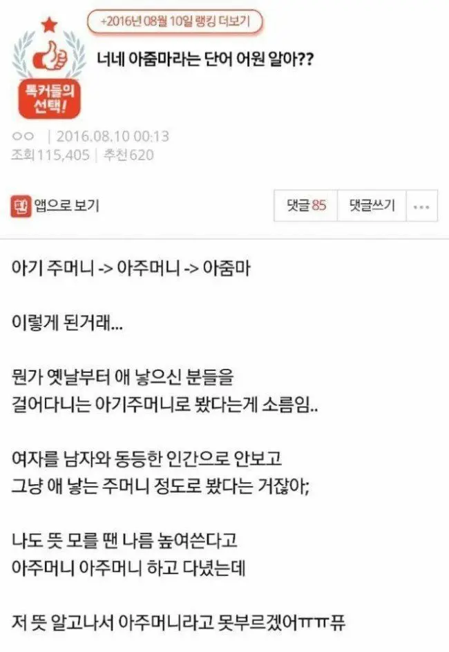 꼴페미나치 한국여자들의 이기적인 이중성과 피해망상