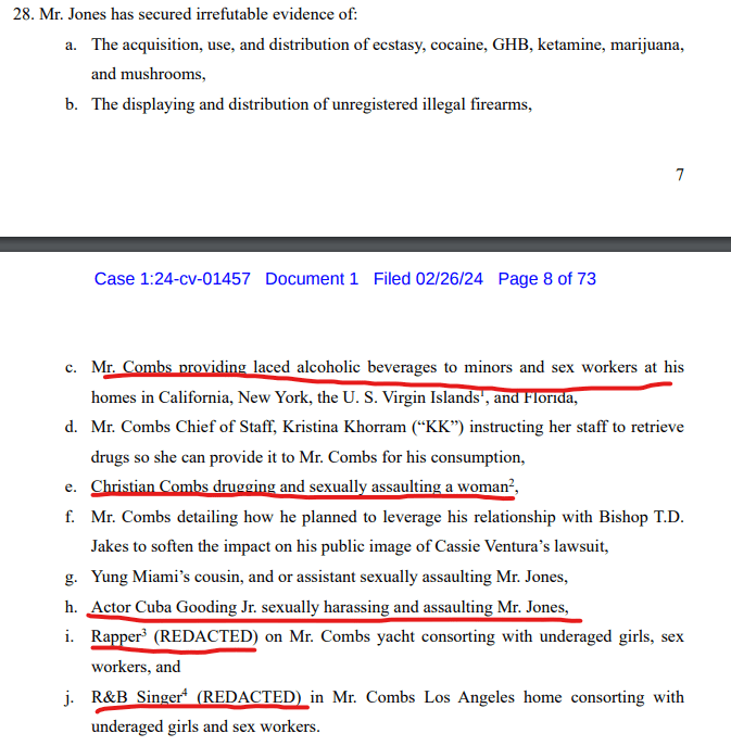 퍼프 대디 성폭행 고소장에서 밝혀진 놀라운 인물 ㄷㄷㄷ