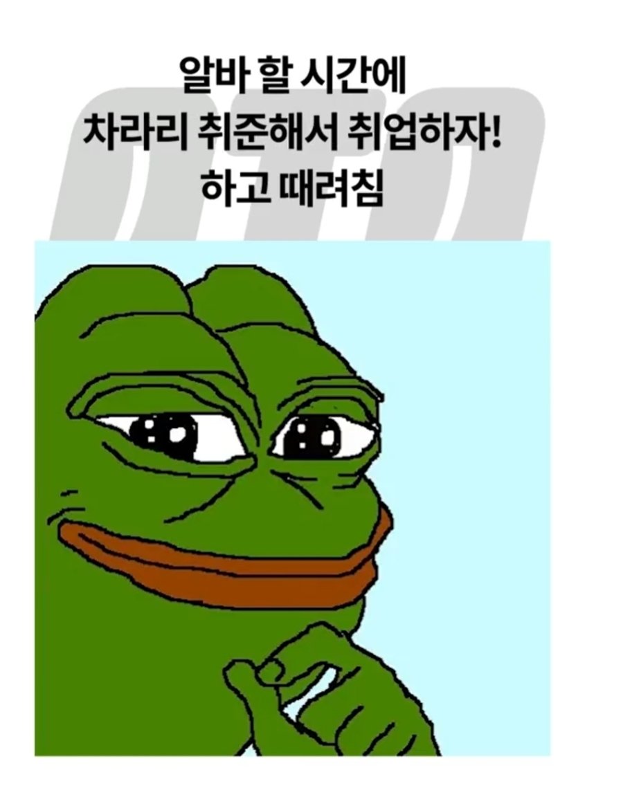 요즘 MZ세대 백수의 하루일과 특징