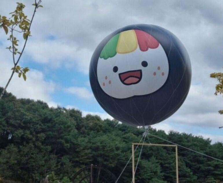 잘 뽑았다고 칭찬이 자자한 김천 김밥축제 마스코트