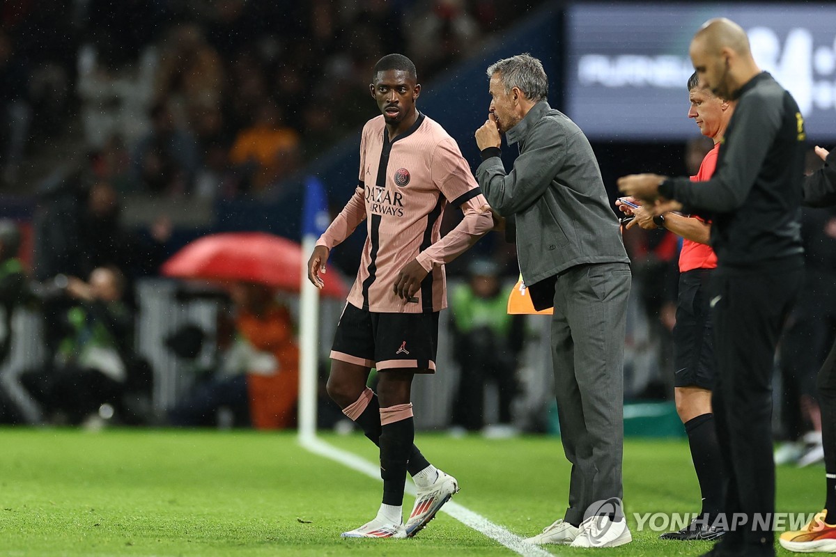 PSG '감독과 불화설' 뎀벨레 제외하고 아스널 원정 떠나
