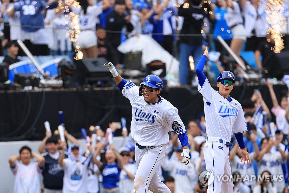 '공수 맹활약' 삼성 김영웅 