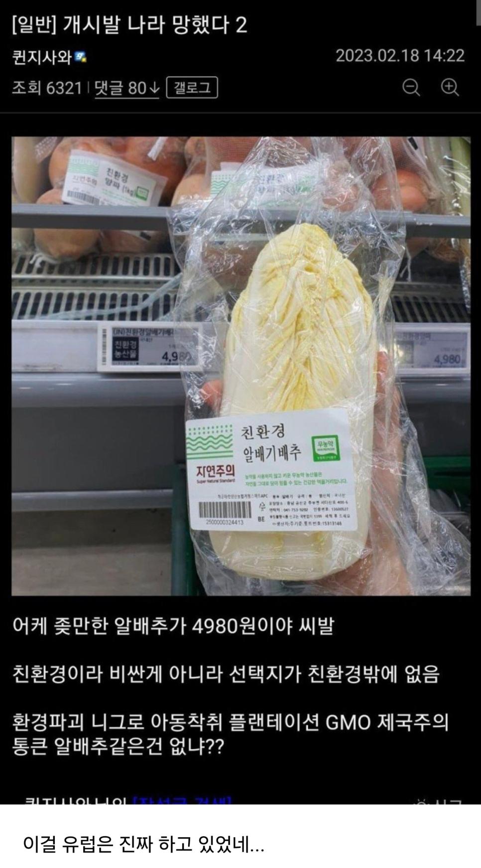 환경파괴 아동착취 GMO 제국주의 과일채소 실현중인 유럽