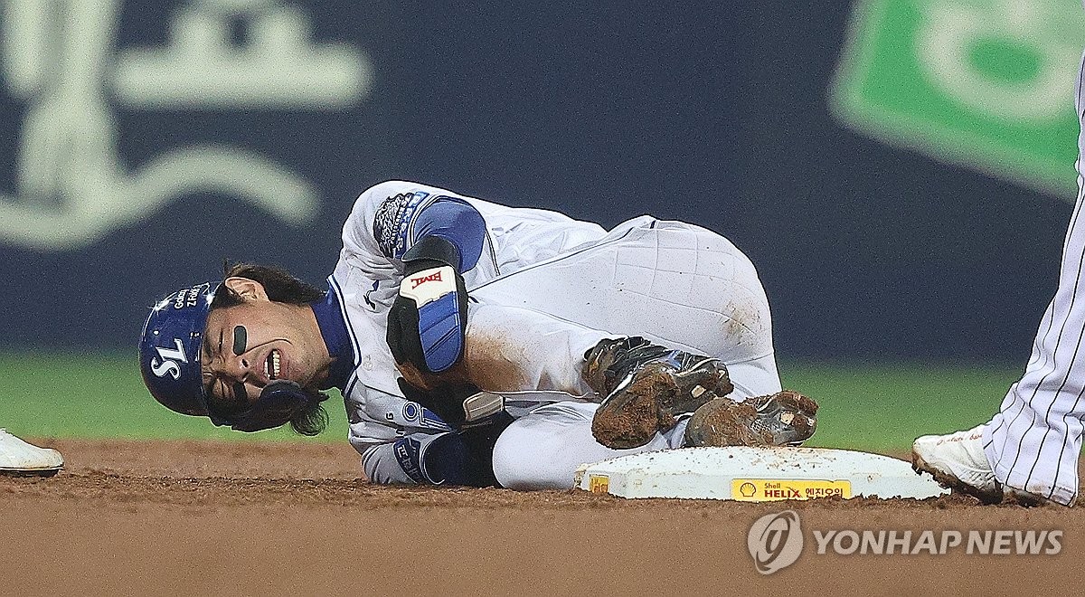 삼성 구자욱, 왼쪽 무릎 인대 손상…PO 3, 4차전 출전 무산