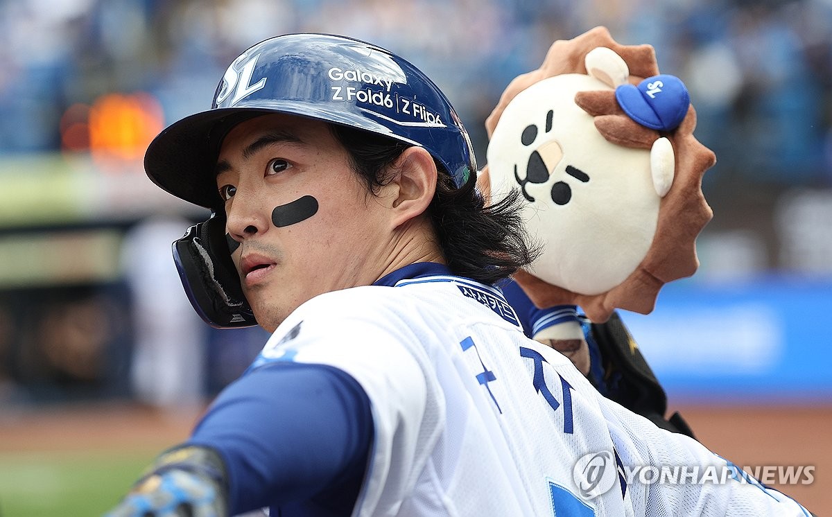 삼성 구자욱, 어지럼증에도 맹활약…PO 1차전 MVP(종합)