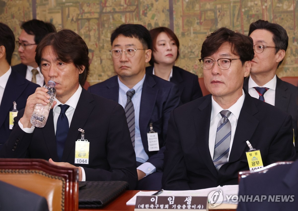 국회 문체위, '홍명보 홀로 만났다' 이임생 위증 고발 요청