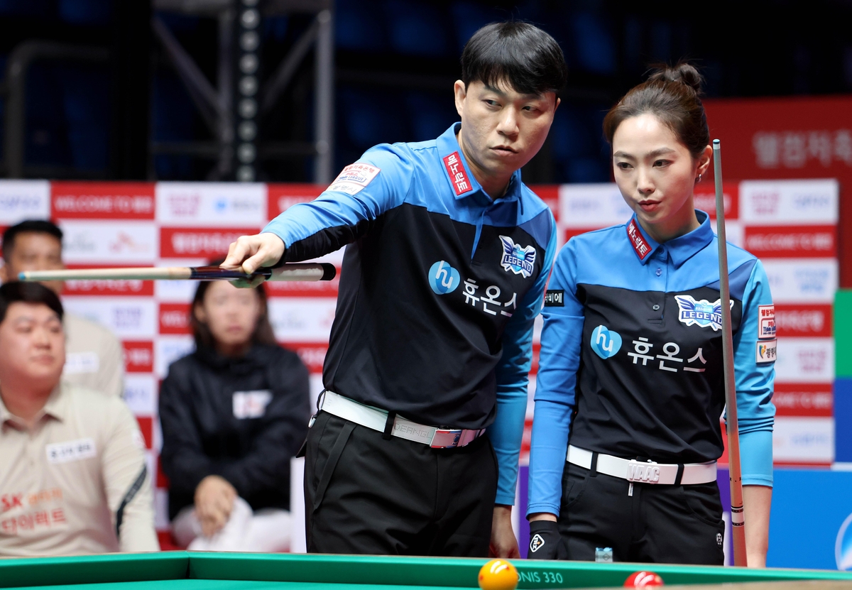 휴온스, SK렌터카 꺾고 프로당구 팀리그 4R 첫 승