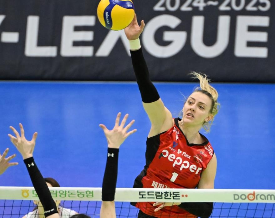 페퍼 첫 3연승 이끈 '채식주의자' 테일러 