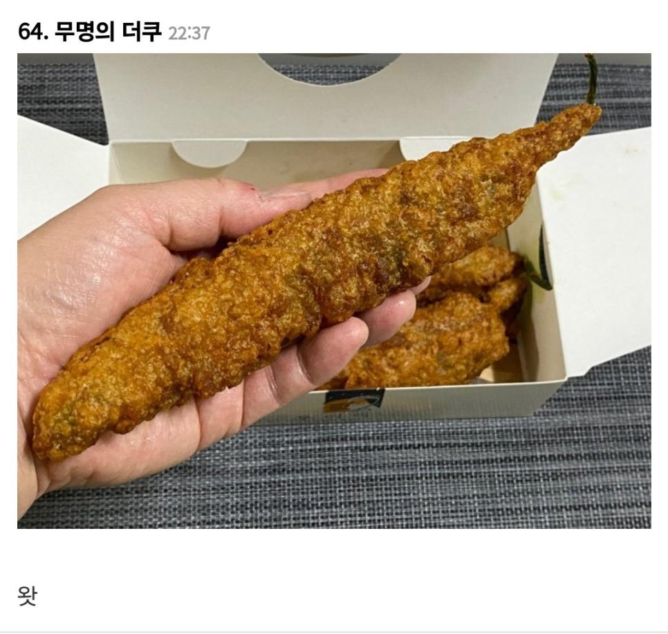 롯데리아 고추튀김 출시했대