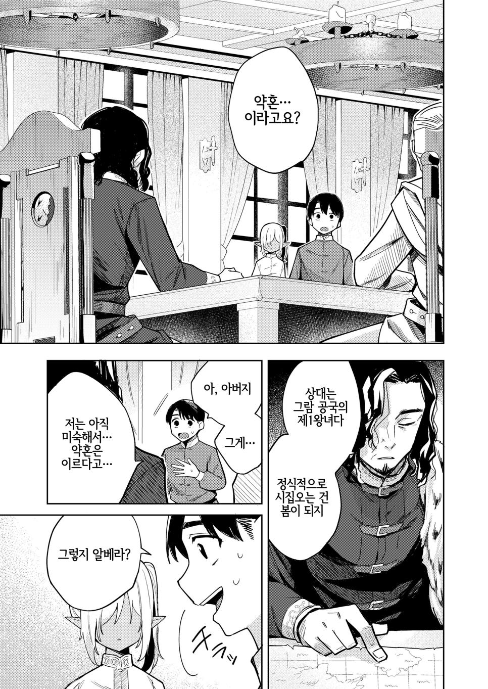 검술 실력이 뛰어난 엘프를 주운 만화.manhwa