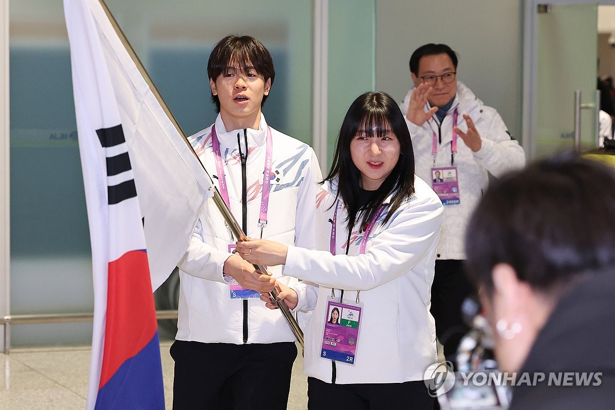 [아시안게임] '팀 코리아'가 왔다…선수단 본진, 결전지 하얼빈 입성