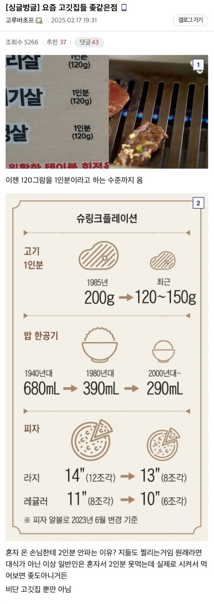 요즘 고깃집들 ㅈ같은 점