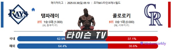 3월 30일 [MLB] 메이저리그 미국프로야구 해외야구 스포츠분석