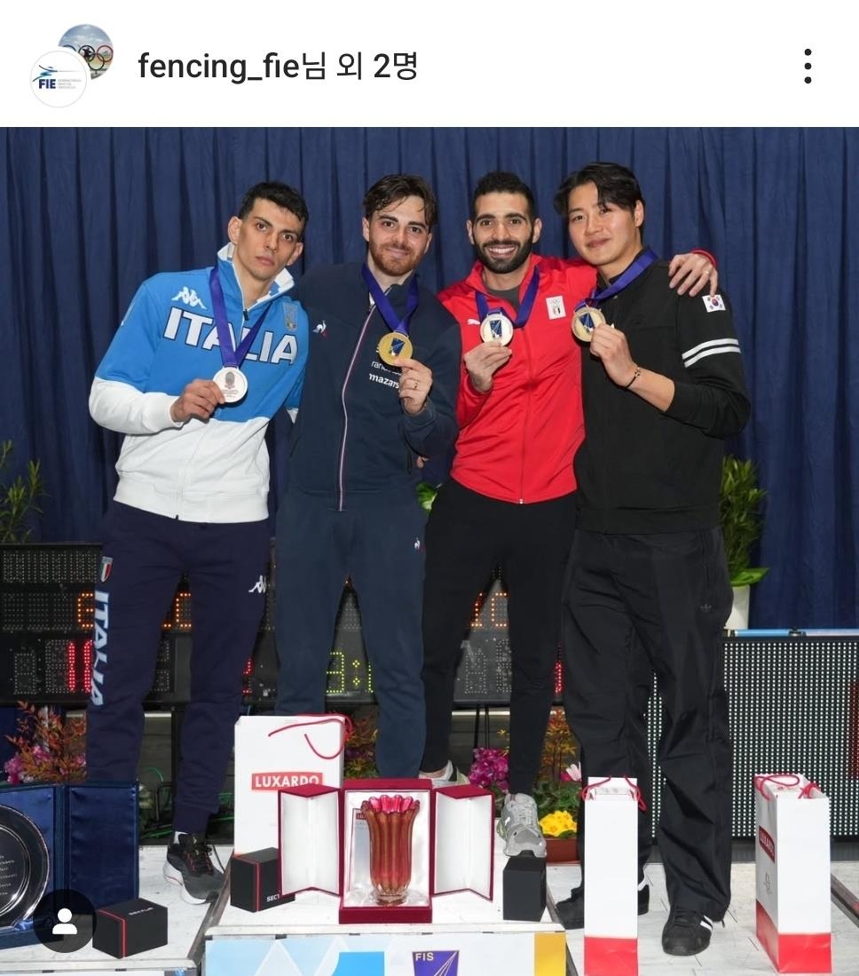 펜싱 남자 사브르 오상욱, 파도바 월드컵 개인전 동메달