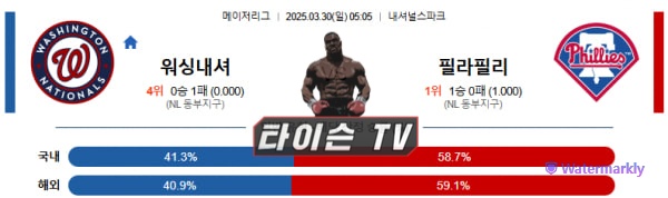 3월 30일 [MLB] 메이저리그 미국프로야구 해외야구 스포츠분석