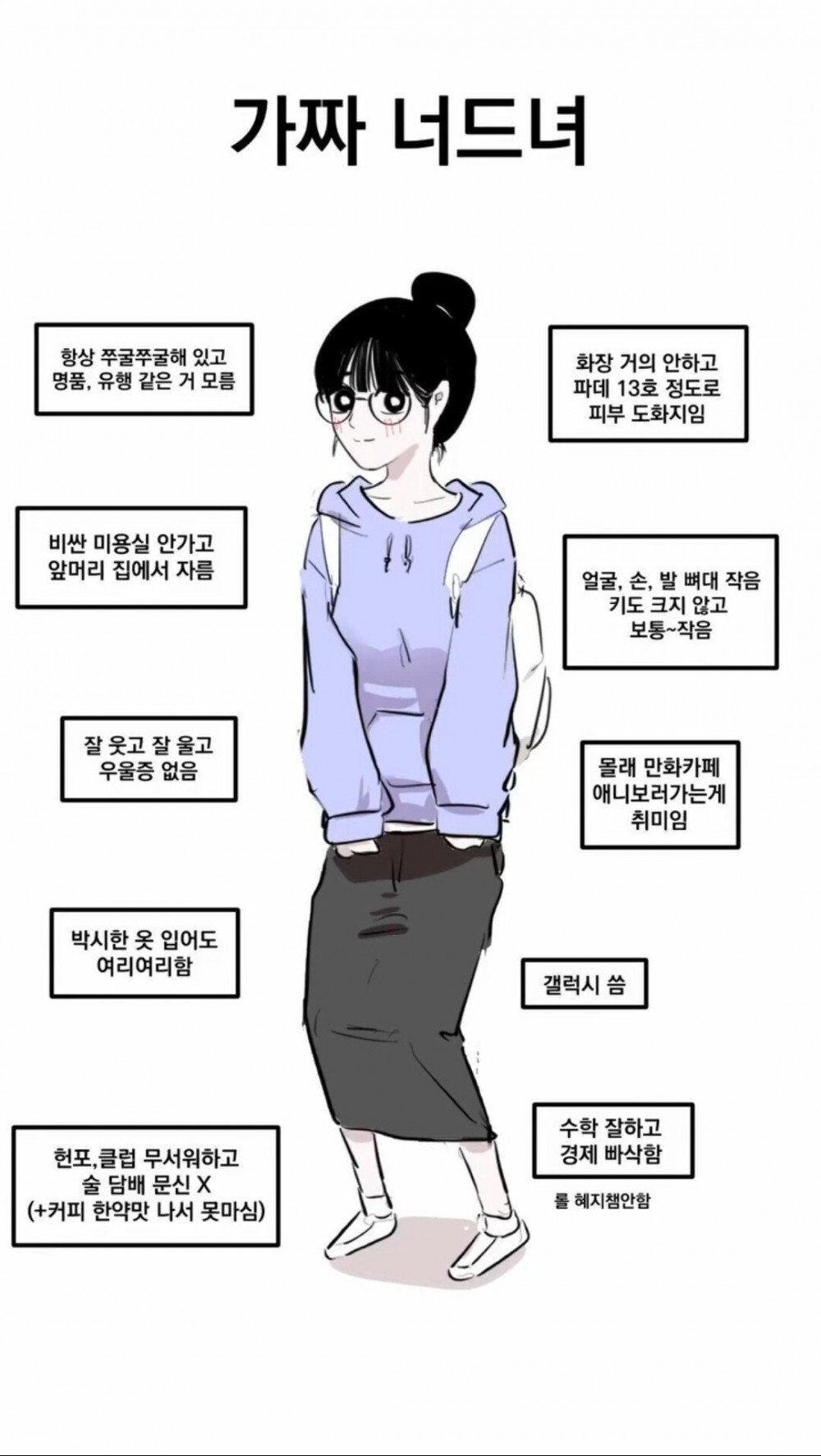 가짜 너드녀와 진짜 너드녀