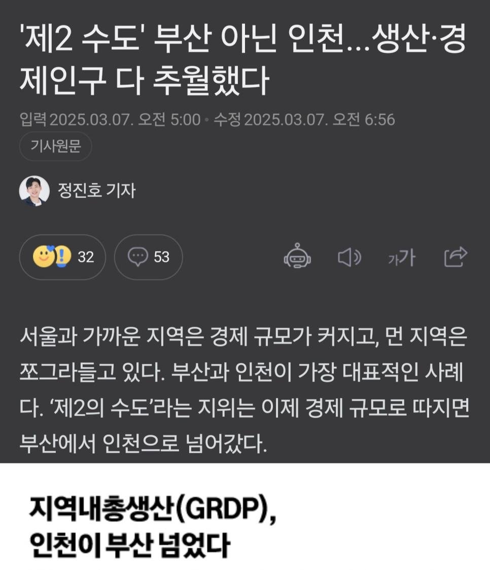 인천에게 경제활동인구 역전 당한 부산 근황.jpg