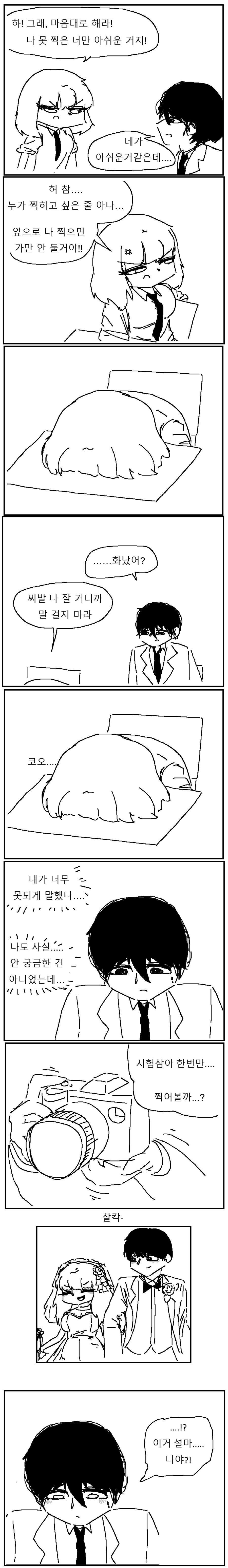 미래를 보는 카메라로 미래보는 만화