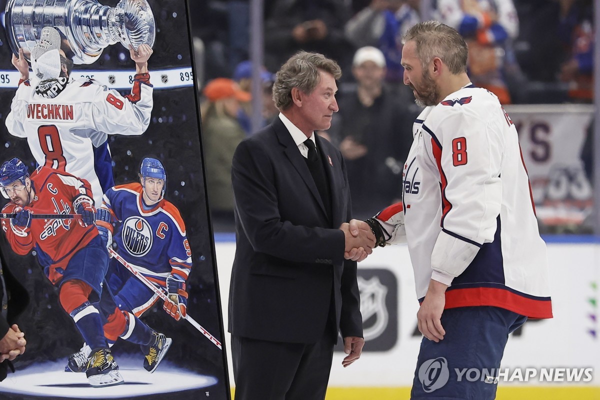 오베치킨, NHL 통산 895골…'전설' 그레츠키 넘어 최다골 신기록