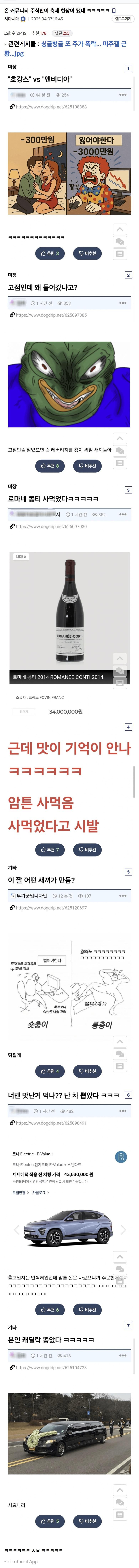 미주갤만 미친게아니라는… 현주식