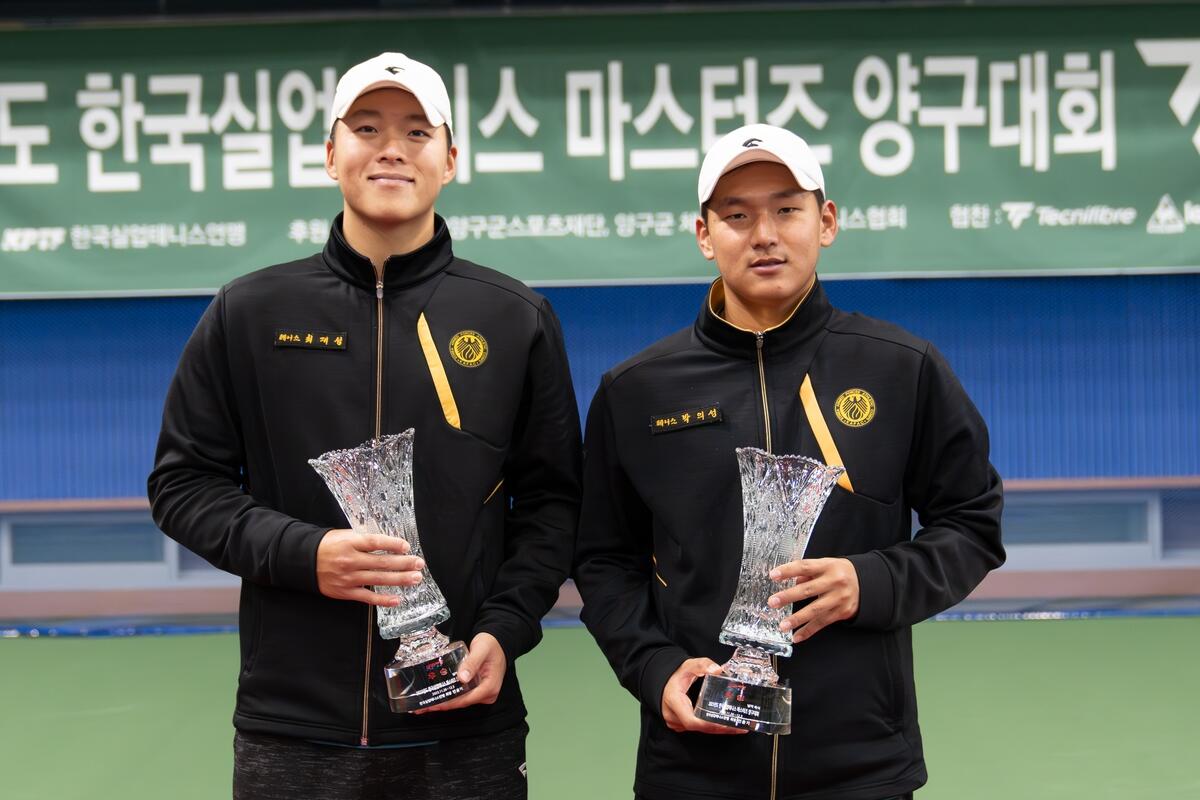 박의성·김다혜, 한국실업테니스 마스터즈 남녀 단식 우승