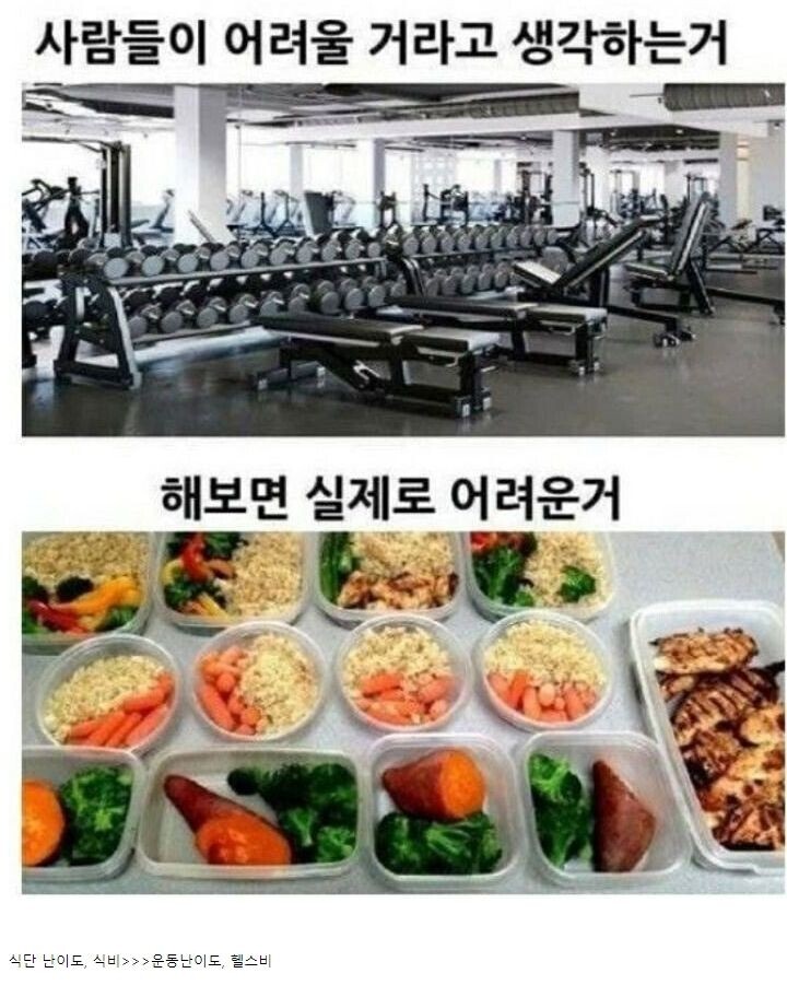 살뺄때 의외로 운동보다 더 어려운것