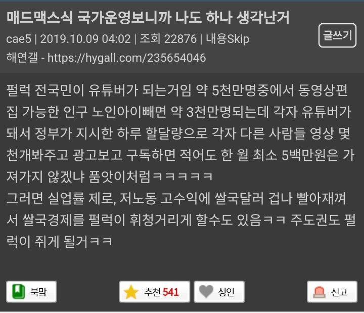 매드맥스식 국가운영