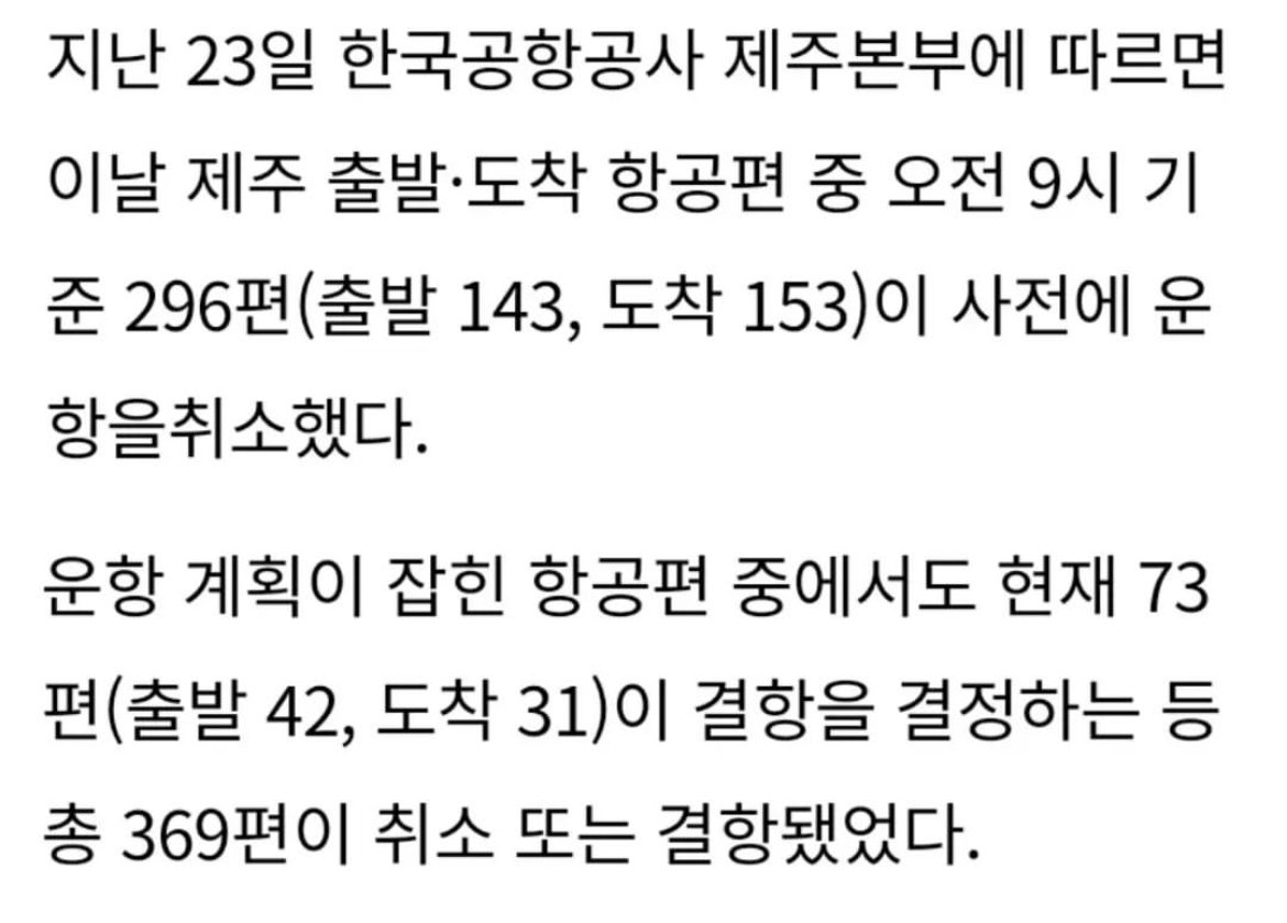 제주도에 눈와서 큰일난 커플