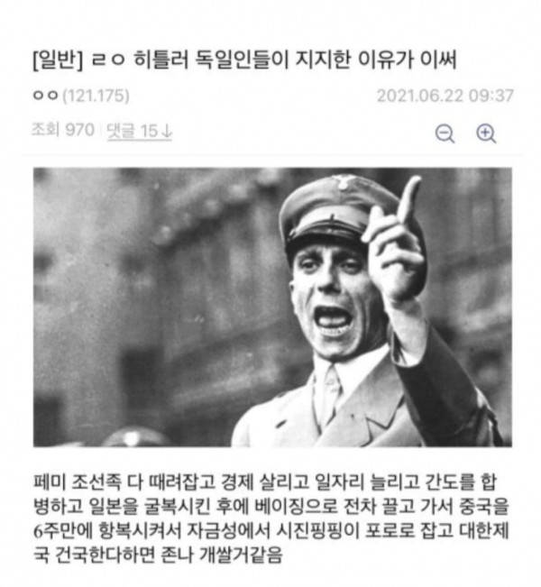 독일인들이 히틀러 지지한 이유