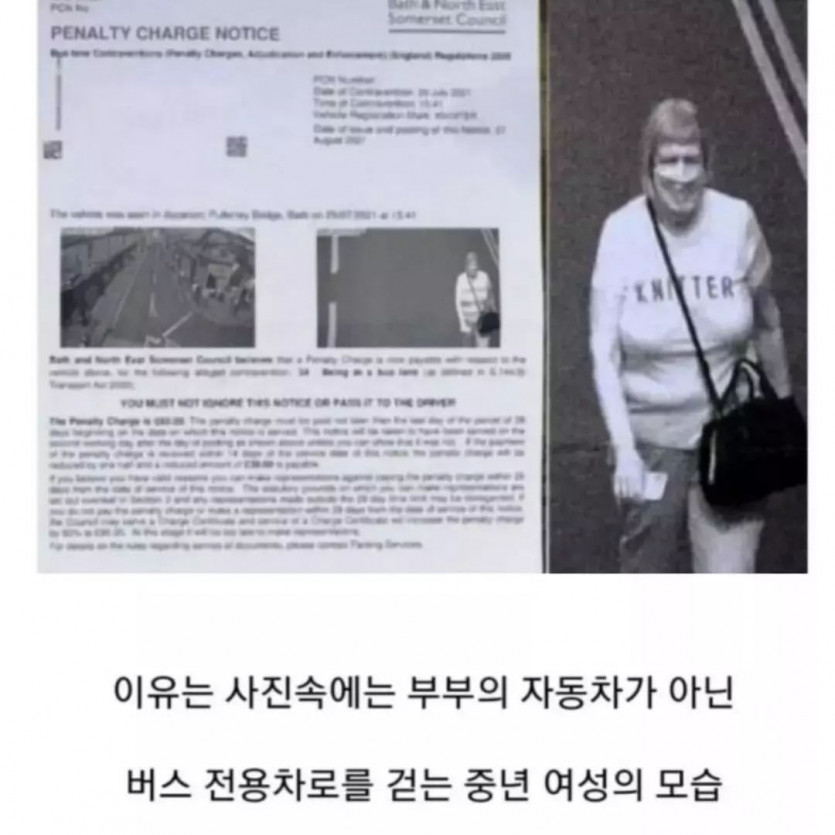 벌금통지서에 항의한 부부