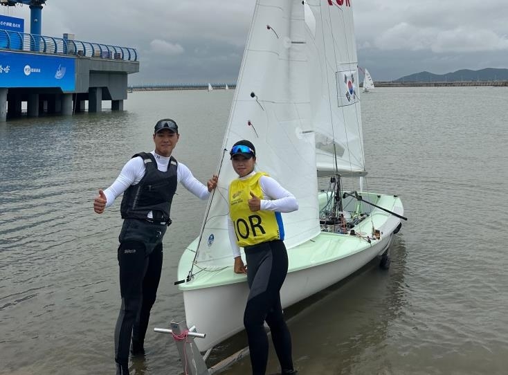 [아시안게임] 요트 혼성 470급서 김지아·조성민 조 동메달 확정