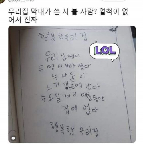 누나 둘을 떠나보낸 막내의 일기