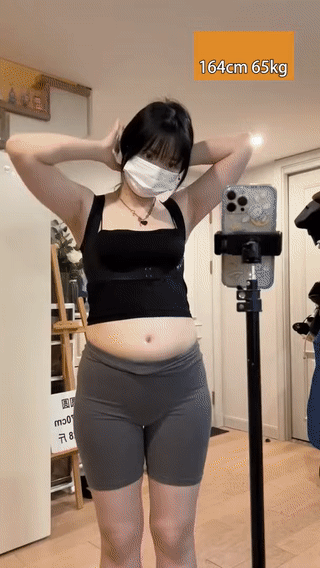 여자 164cm 65키로 현실몸매
