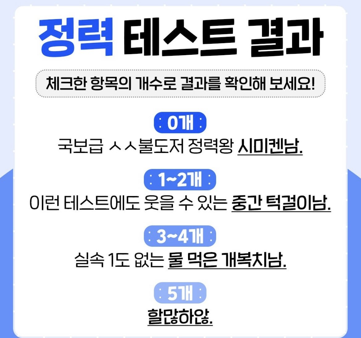 정력테스트